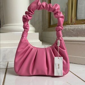 JW PEI Ruched Pink Shoulder Bag